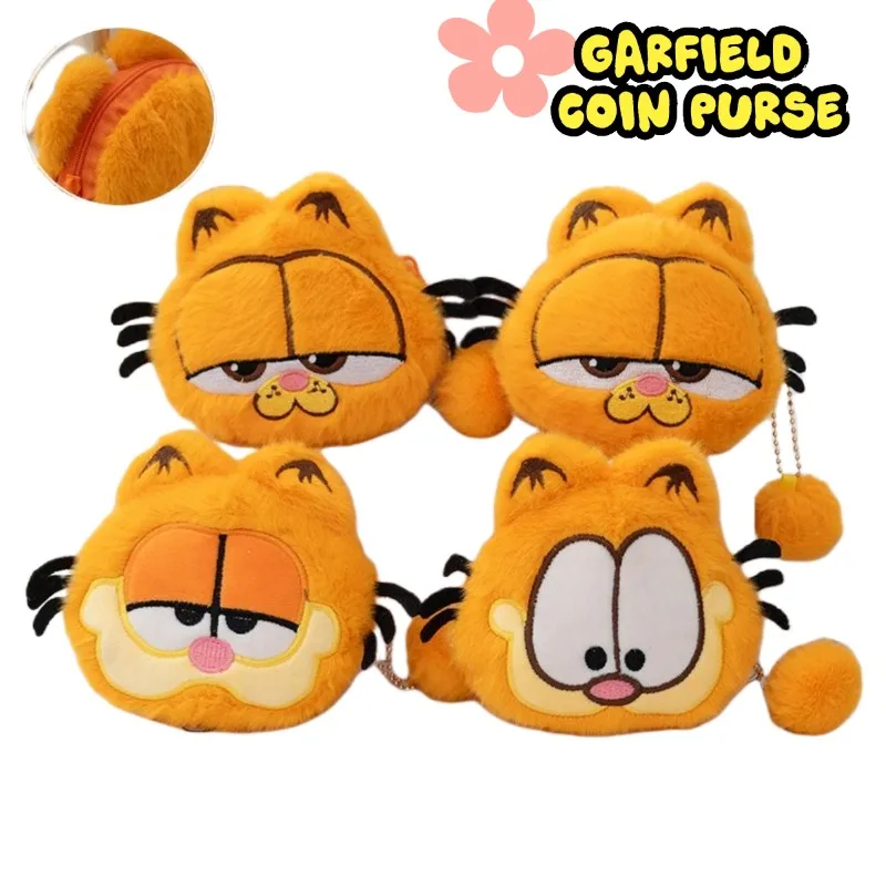Llavero de Peluche Kawaii de Garfield, Colgante de Muñeco Animal Adorable, Amuleto para Cartera/Bolso, Accesorios de Moda