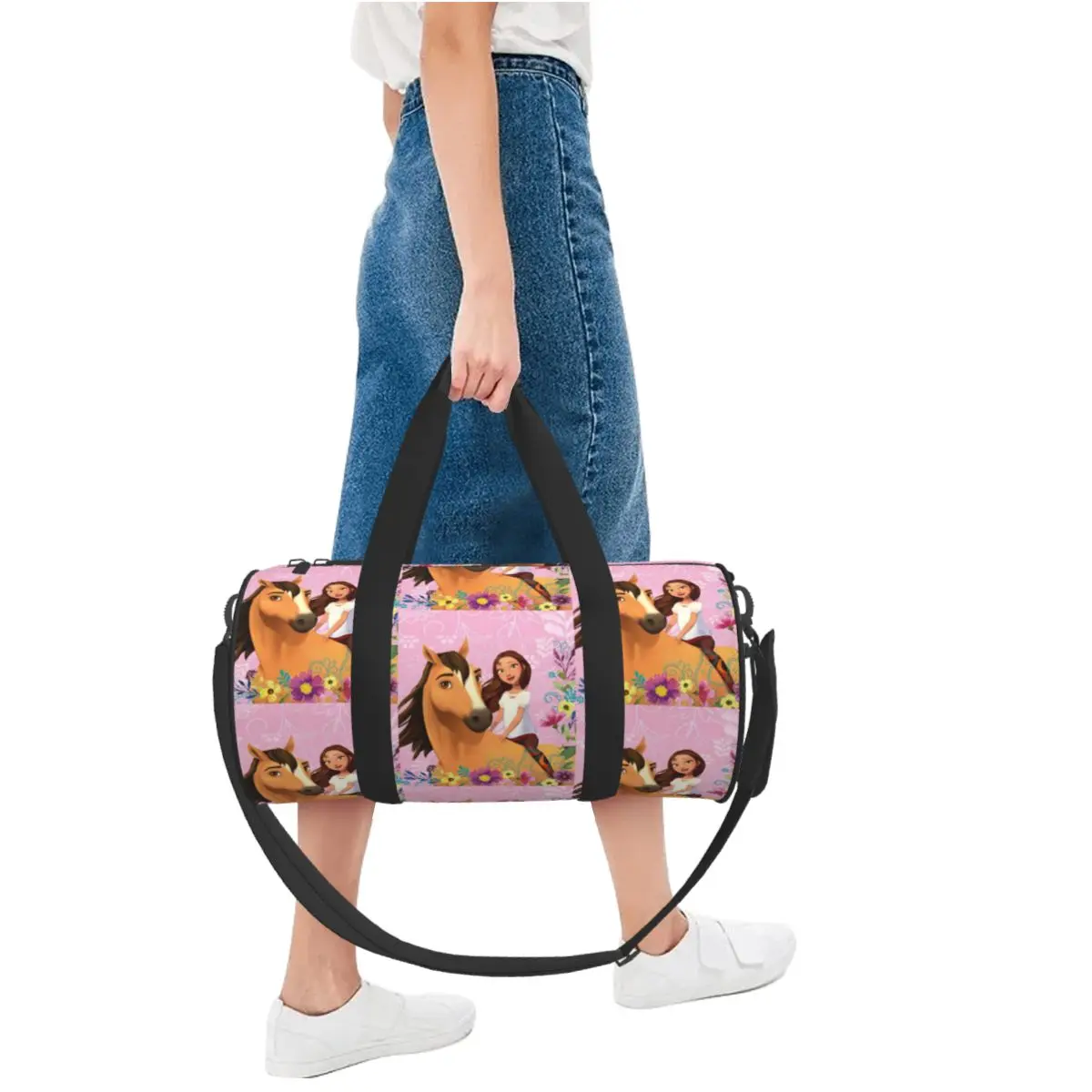 Spirit Riding Free 1 Large Duffle Gym Bag Multi-Functional Duffle Travel Bags Handbags Fitness bag