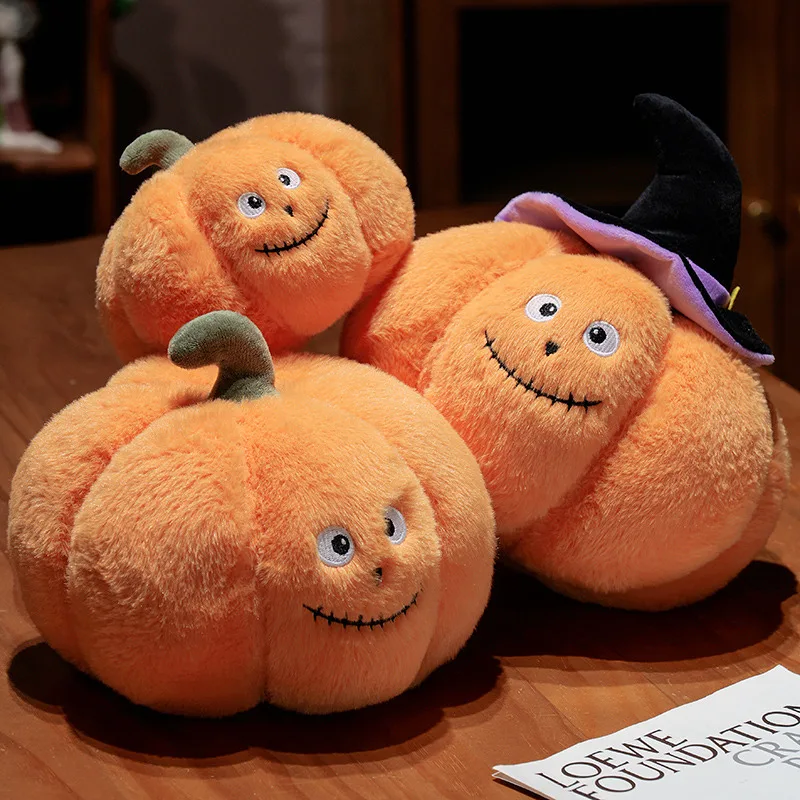 

Новая шляпа дьявола в виде тыквы, плюшевые игрушки, мягкое растение, украшение для спальни, декор на Хэллоуин, куклы, успокаивающая подушка, 18/25 см