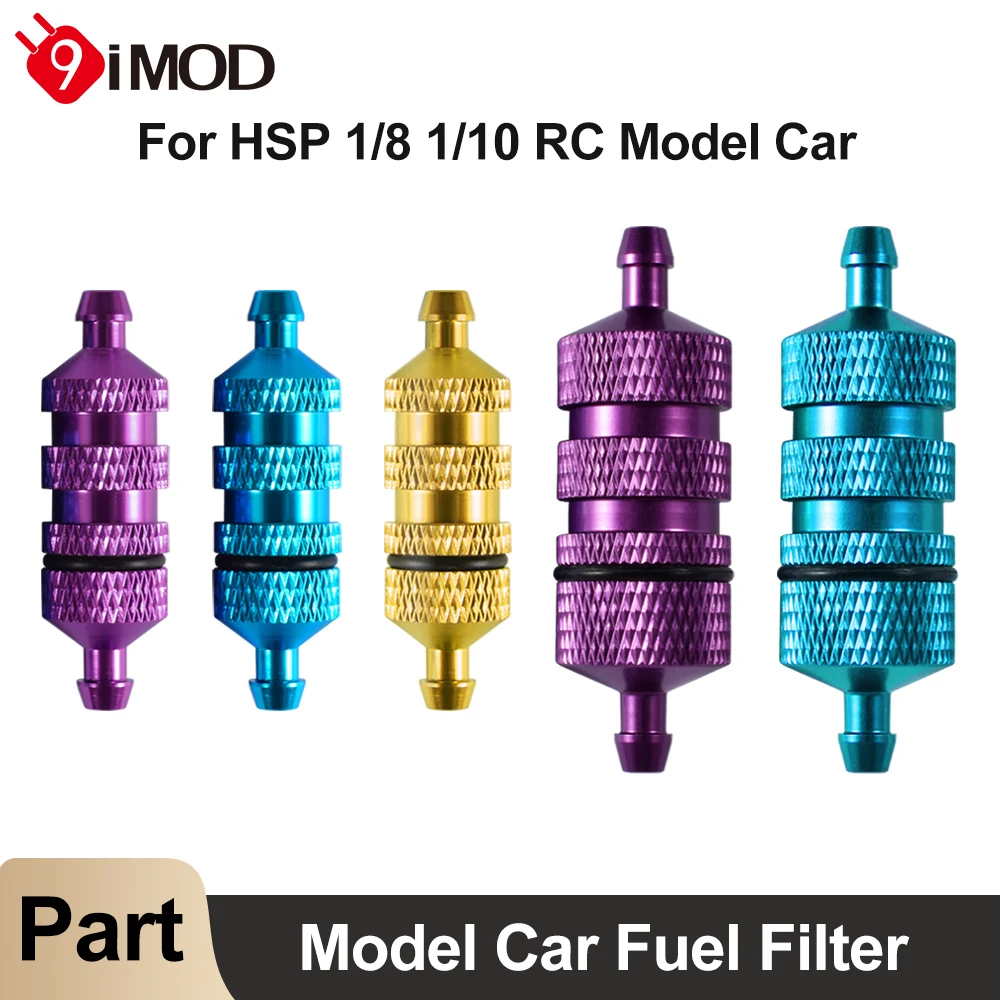 9IMOD Fuel Filter 1/8 1/10 Oil Filter RC Car Spare Parts For HSP Hobo HPi Leihu Henglong