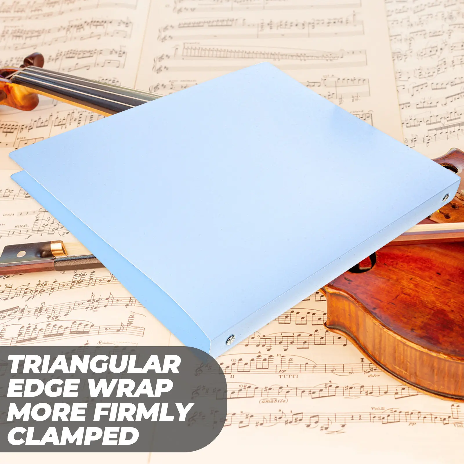 

A4 Four-Hole Document Folder High-Class Material Not Easy to Deform Office File Organizer Folder for Important Documents Music