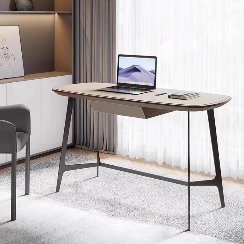 X-S Desk Saddle Leather Computer Desk Wabi  Writing Desk Small HG