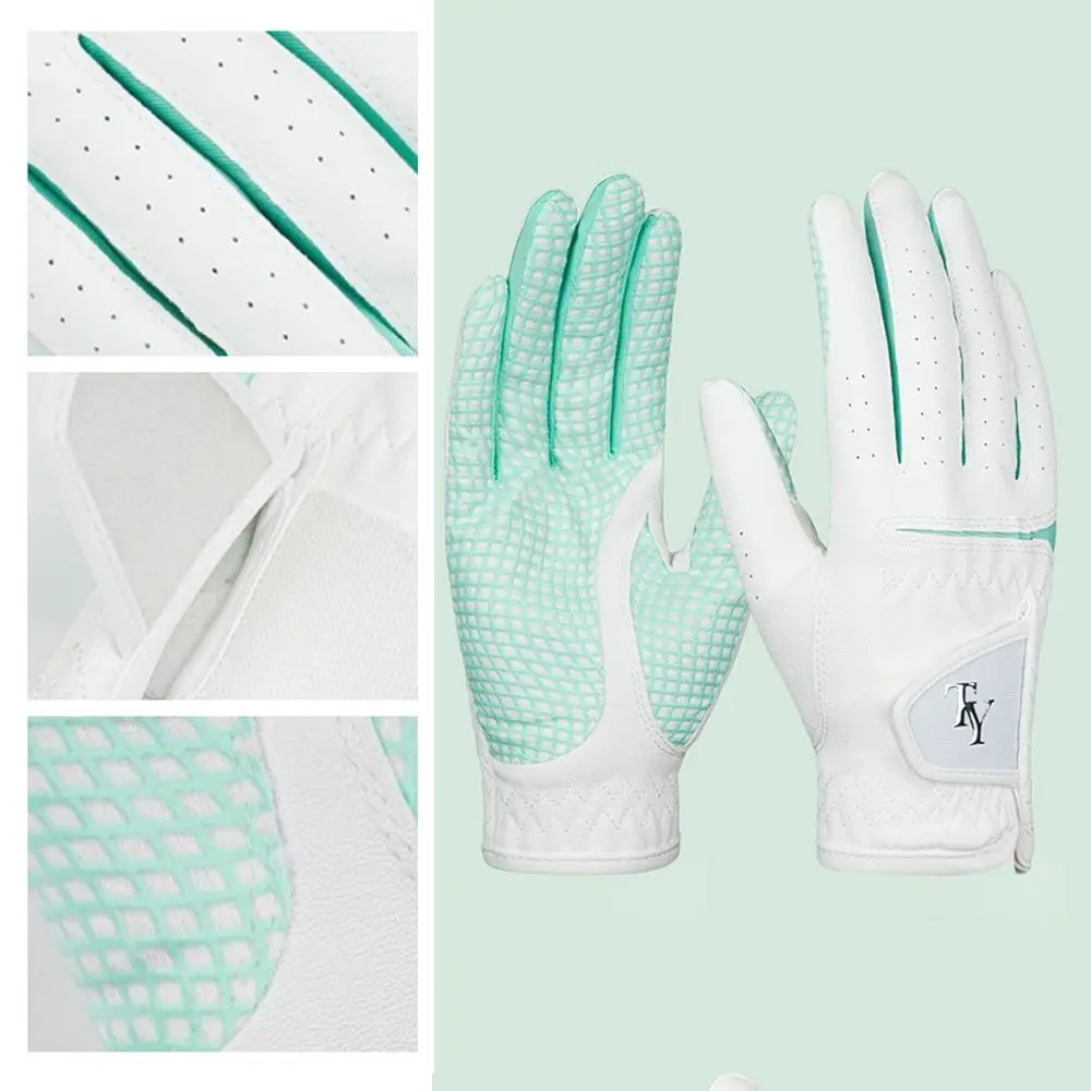 

Comfort Women's Golf Gloves Wear-resistant Anti-slip Full Finger Sports Gloves Left and Right Hands Durable Golf Wear Gloves