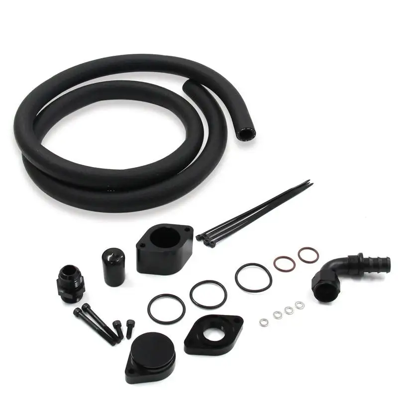 For Ford F-250 / F-350 / F-450 / F-550/F-650/F-750 Crankcase Breather Valve Vent Hose Tube Kit Ventilation System Breather Hose