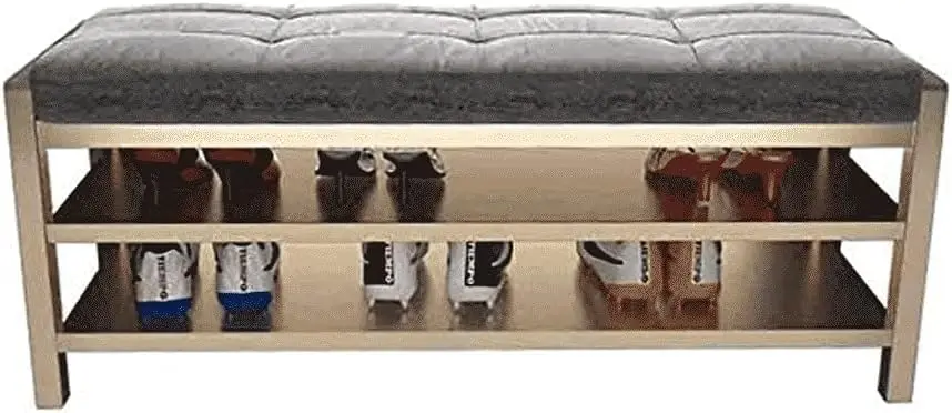 2 Tier Shoes Storage Bench,Change Shoe Bench,for Living Room Bedroom Hallway