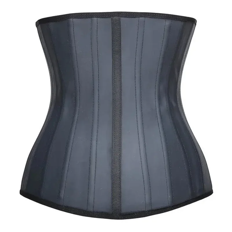 Entrenador de cintura de látex XXS, corsé para adelgazar el vientre, ropa interior, cinturón, faja moldeadora de cuerpo, correa de modelado, 25 cincher deshuesado de acero MN1