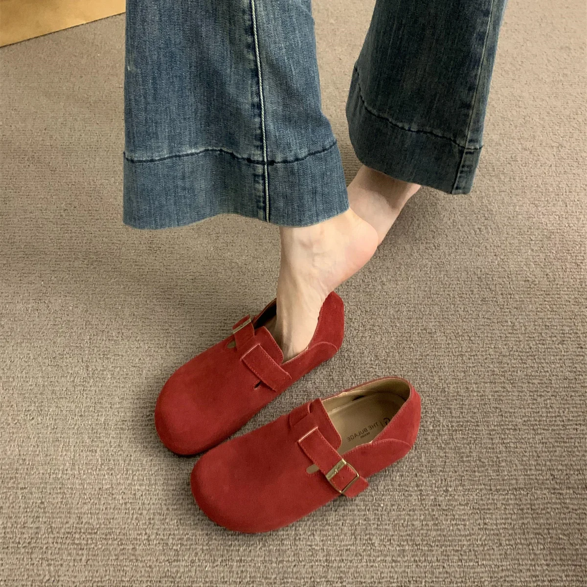 Sapatos mulher apartamentos tamancos plataforma macio deslizamento-on outono casual feminino tênis vestido trepadeiras inverno deslizamento em novo retro verão outono