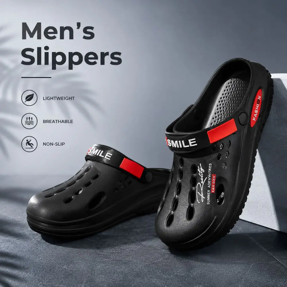 High Quality EVA Men's Slippers Non-Slip Soft Sole Platform Sandals Lightweight Summer Flip Flops for Outdoor Activities