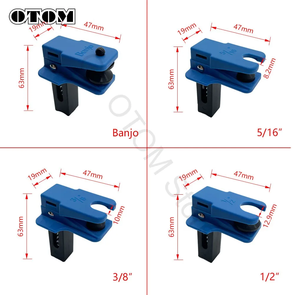Motorcycle Oil Pipe Stopper Clamp Brake Fluid Lines Plugs Tool Prevent Oil Spills Leak Proof Stoppers Car Brake Lines Plug Parts