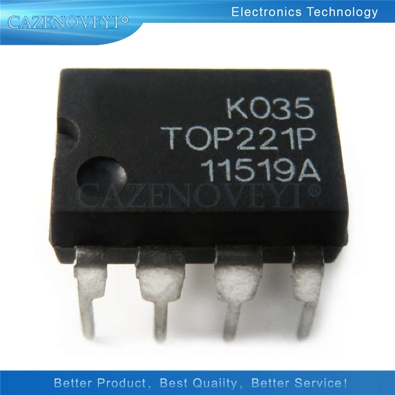 10pcs/lot TOP221PN TOP221P TOP221 DIP-8 In Stock