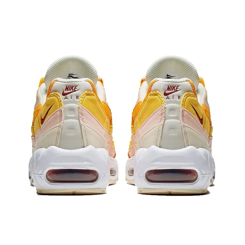 Nike Air Max 95 Running Shoes for Men and Women  Fashion Retro Anti-slip WearYellow White