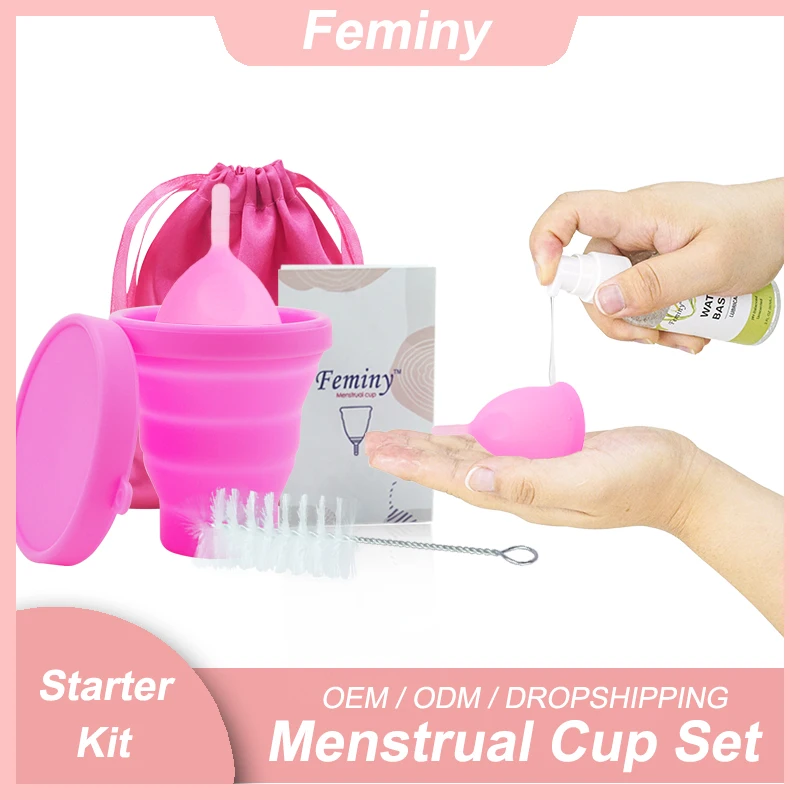 

Hypoallergenic Certified Medical Grade Silicone Menstrual Cup XS Lady Sterilizer Case Sterilizing Cup Women Menstrual Collector