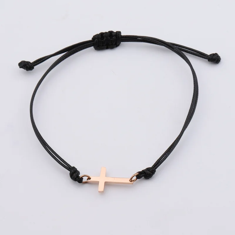 10pcs Handmade Adjustable Cord Cross Braided Bracelet For Women Men Knot Weave String Hand Rope Cuff Jewelry Lucky Gift