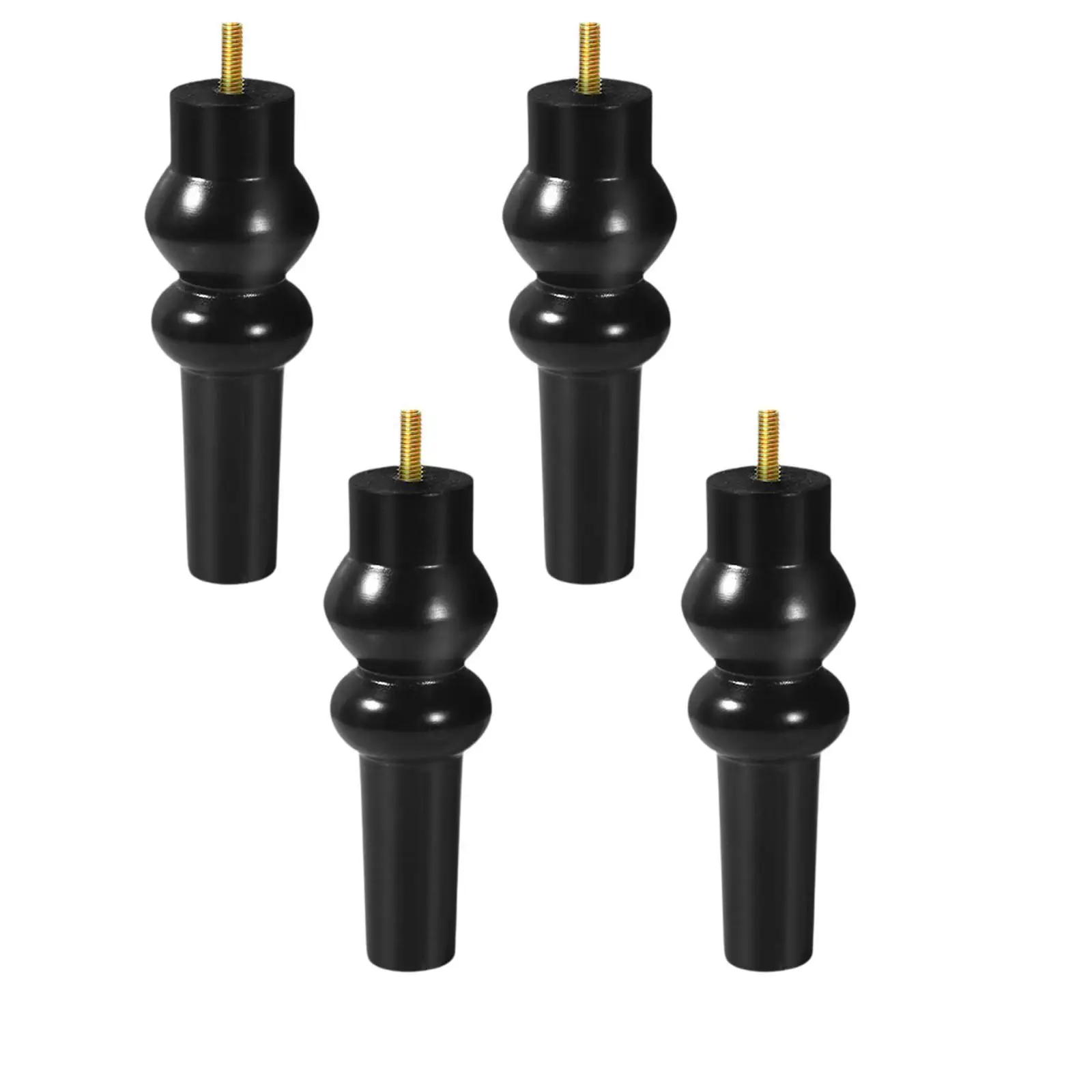 

4 шт., деревянные ножки для мебели, уникальный винтажный дизайн, сверхмощные опорные ножки, запасная часть для подставки под телевизор, кровати, дивана, стола