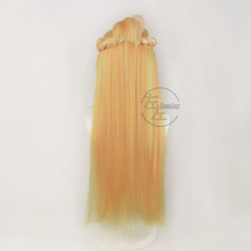 Ju Fufu-Peluca de Cosplay Zenless Zone Zero para mujer, pelo largo liso naranja, accesorios de disfraz de escenario Comic-con, accesorios para fiesta de Halloween