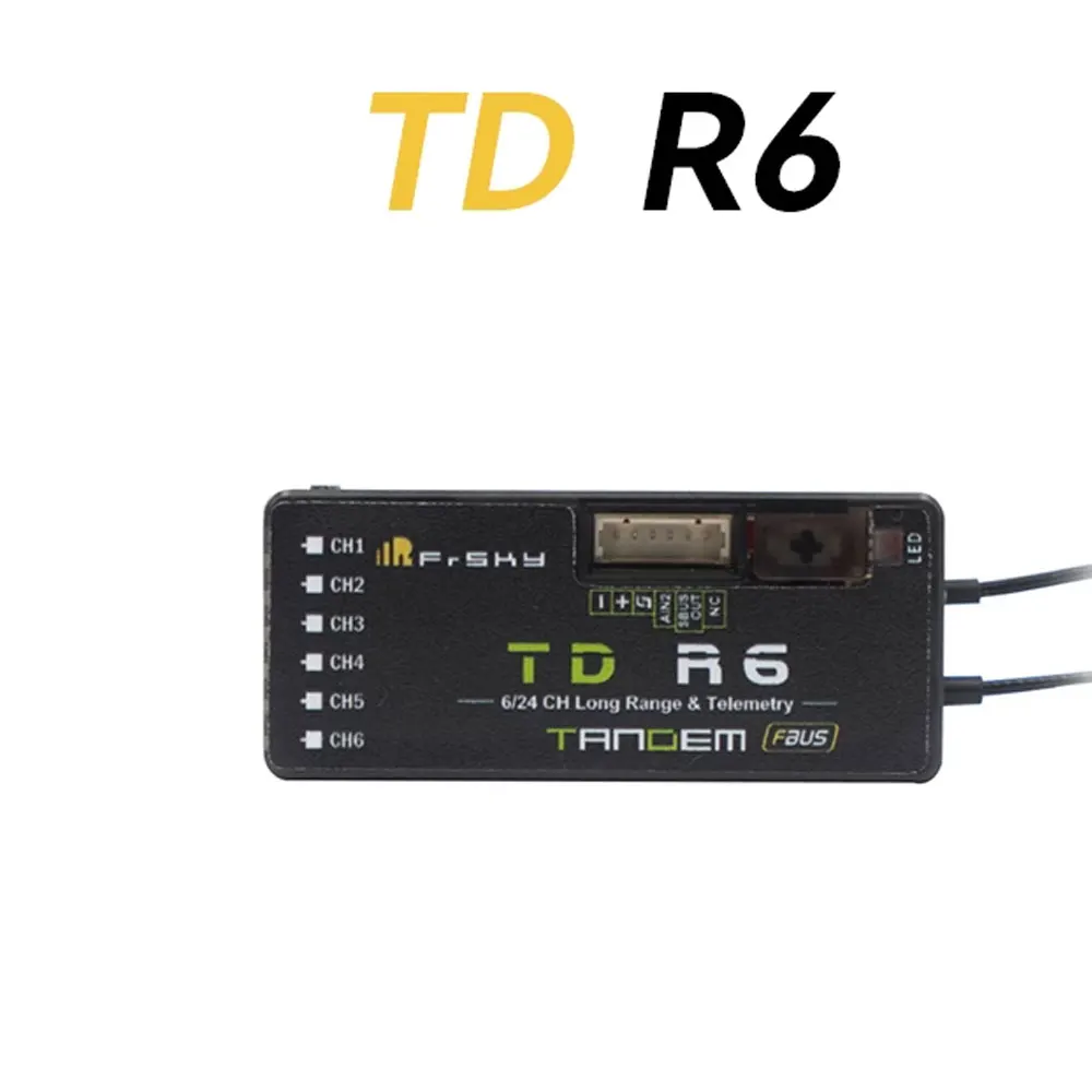 جهاز استقبال FrSky TD R6 2.4G/900MHz ثنائي التردد 6CH PWM قناة ثابتة الجناح FPV مع جهاز تحكم عن بعد Tandem ووحدة TD RF #4