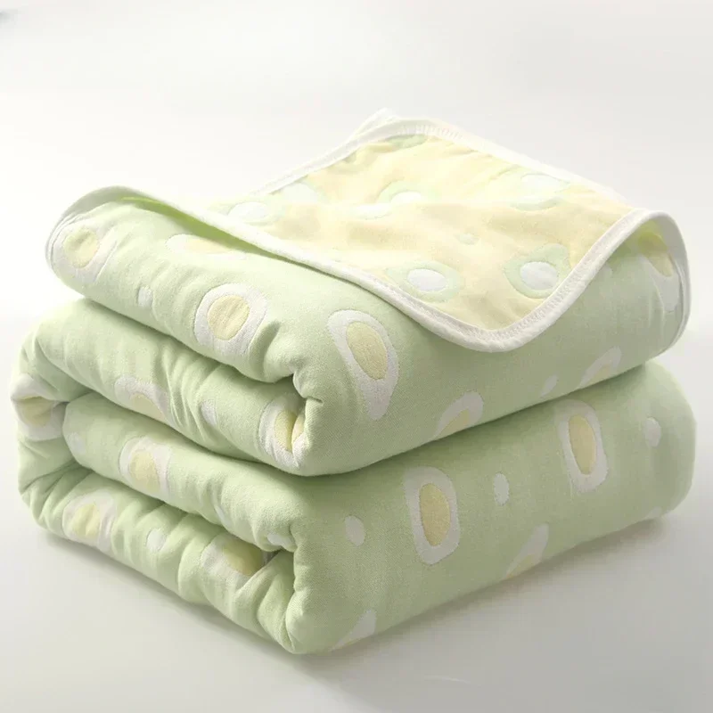 High Quality Cotton Sheet Six Layer Gauze Towel Quilt Summer Cool Blanket Children's Baby Blanket Adult Blanket Bedding