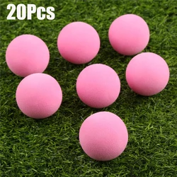 20pcs 65mm EVA Foam Golf Soft Sponge Monochrome Balls for Outdoor Golf Practice Balls for Golf/Tennis Training Solid 6 Colors