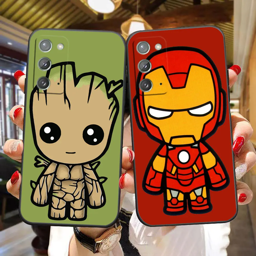 

Iron Man Groot Spiderman Phone Case For Samsung A02S A03S A04 A04E A05S A06 A12 A13 A24 A30 A50 A70 A80 NOTE 10 20 M16 M53 Case