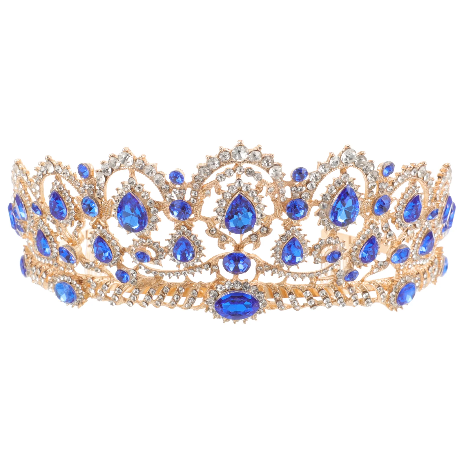 Queen Crown Head Band Hair Accessories Online for Women Miss Rhinestones