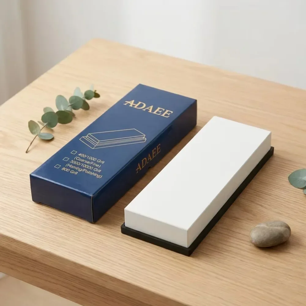 White Alumina 1000 Grit White Sharpening Stone 200X75X29Mm 1kg Large Wet Sharpening Stone for Knife Sharpening, Kitchen Knives