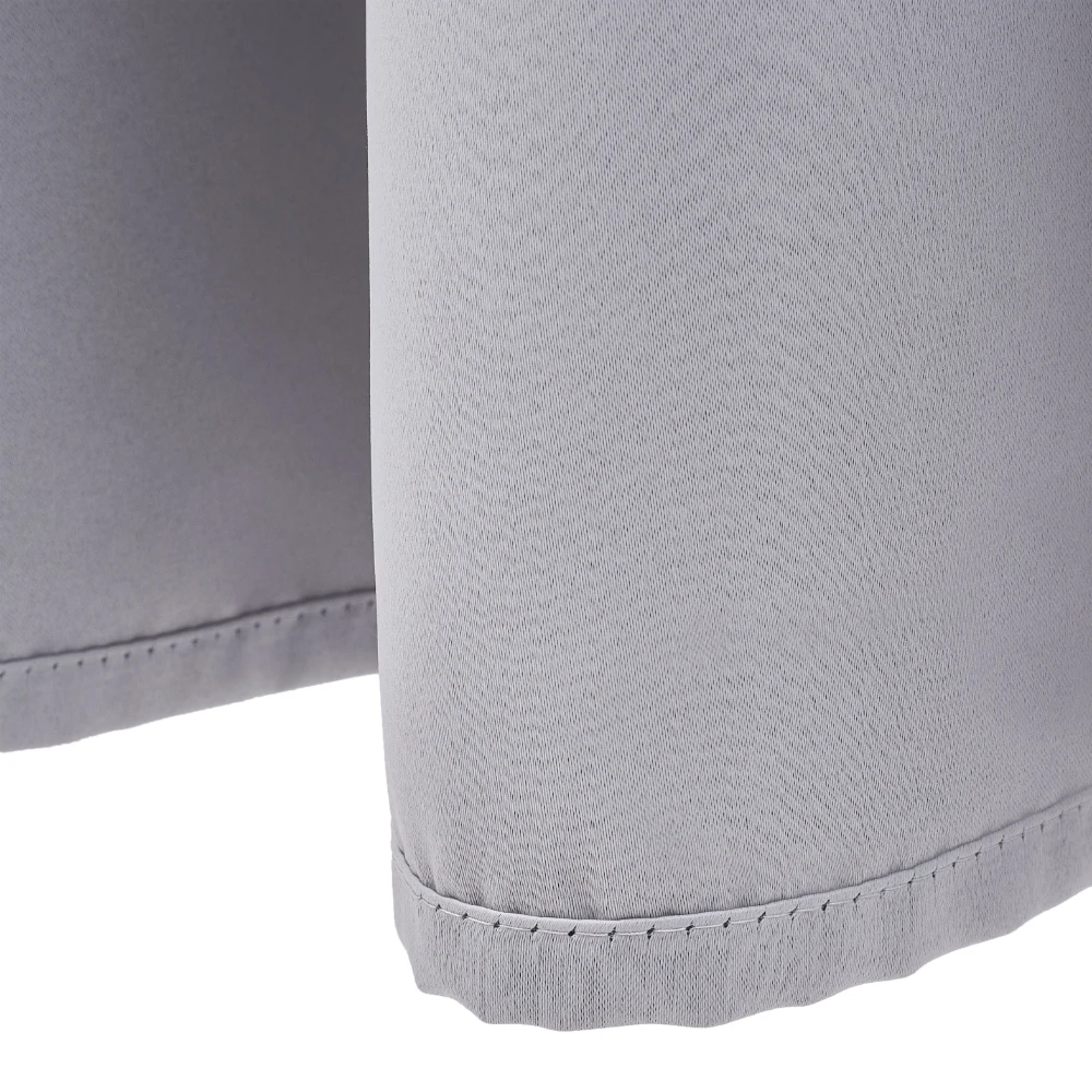 【Lifeideas】Solid Colour Grommet Top Polyester 100% Blackout Curtains Pair Home Decoration Windows Doors