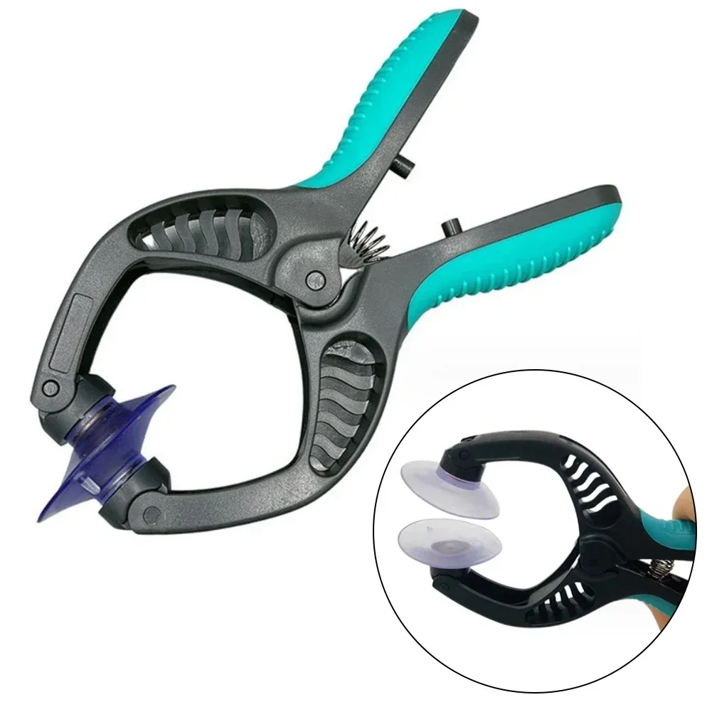 1PC Mobile Phone Suction Cup Pliers LCD Screen Opener Repair Non-Slip Double Clamp Plier Repair Tools