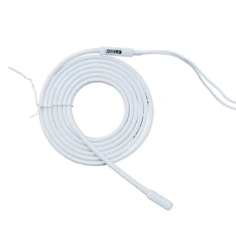 (1)220V Defrost Heater Wire for Refrigeration House Cold Storage Water Draining Defroster 0.5m-10m 20W-400W 7x5mm -60C to 200C