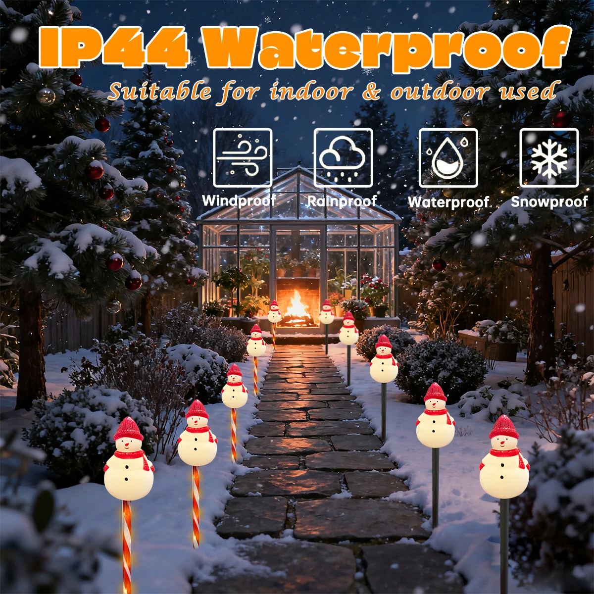 5 قطعة/المجموعة قبعة حمراء ثلج في الهواء الطلق حديقة الشمسية مصابيح إضاءة للمناظر الطبيعية للماء حصة مصباح لمسار بارك عيد الميلاد حزب ساحة ديكور