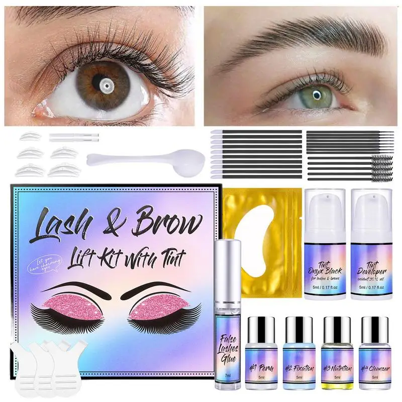 Kit permanente per ciglia Lash Lift And Tint Eyelash sopracciglio permanente strumento per tintura ciglia e sopracciglia Set di sollevamento arricciacapelli per la bellezza