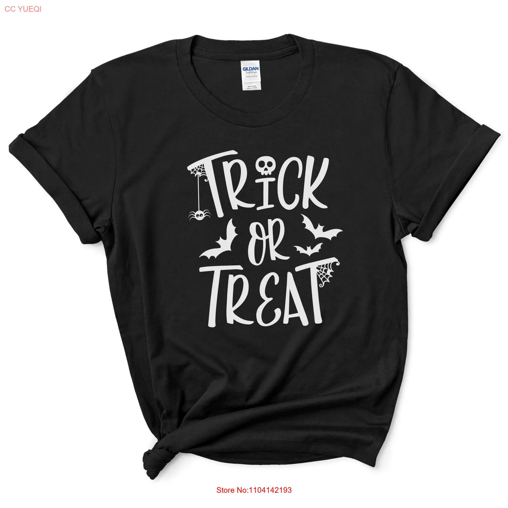 Trick Or TreaT T Shirt Halloween long or short sleeves