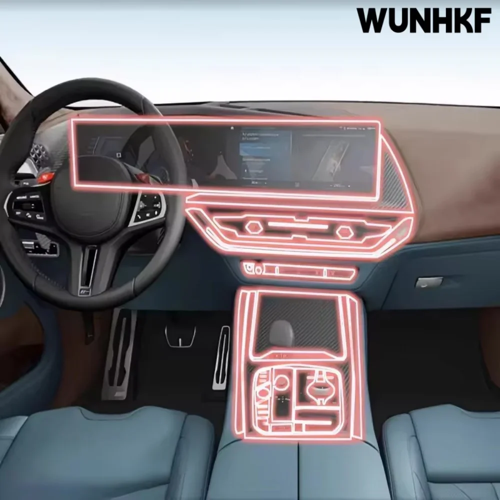 Car Interior Dashboard Multimedia Navigation Transparent Anti-Scratch Protection Film Modification For BMW XM 2023-2025