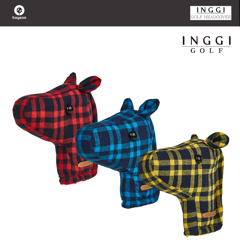 checkered-horse-putter-sleeves-golf-putter-sleeves-korean-golf-putter-sleeves