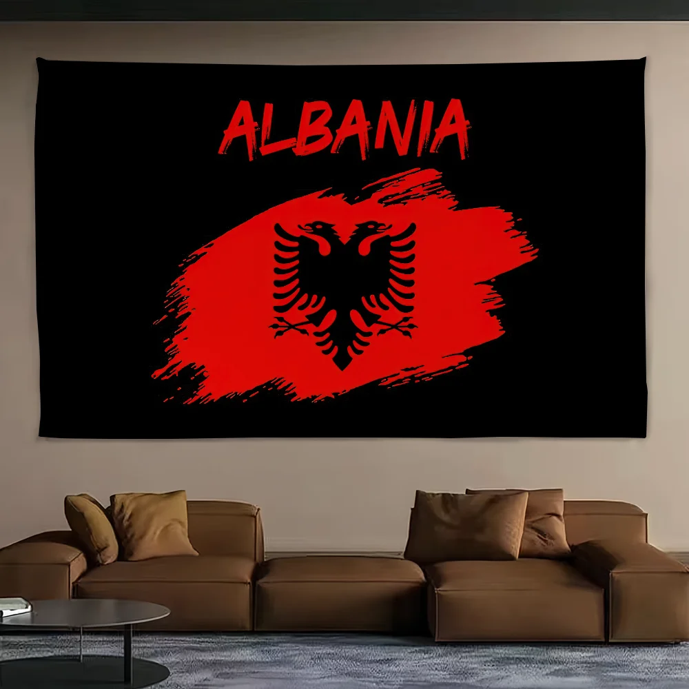 Bandera de Albania para Picnic, fiesta, arte, decoración del hogar, pancarta para acampar al aire libre