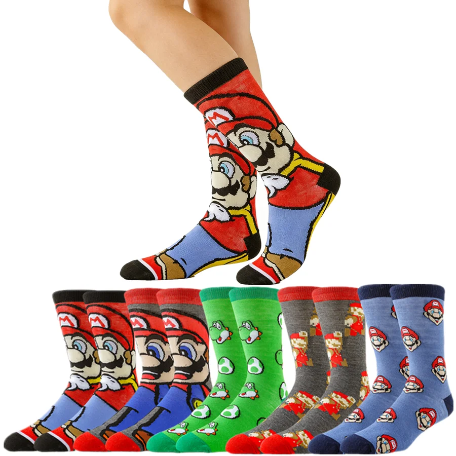 تاكارا تومي مضحك الهيب هوب الكرتون أنيمي طاقم الجوارب الرجال النساء الشارع نمط الجدة الجوارب غير رسمية