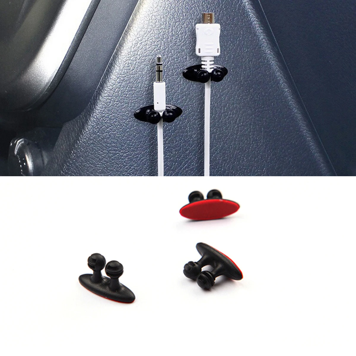 

8 Pcs Cable Clamp Multipurpose Wire Clip Clips Car Cord Organizer Vehicle Narrow Space