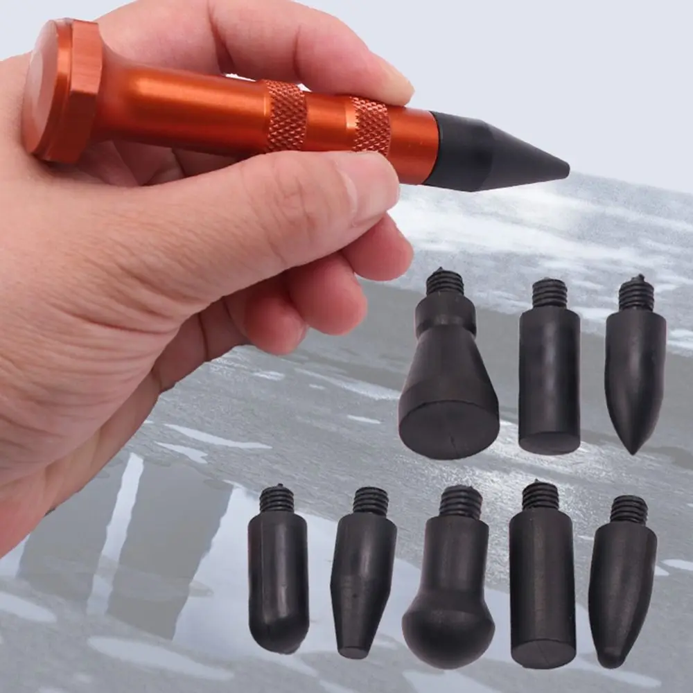 

10 шт., комплекты для ремонта вмятин без покраски с 9 наконечниками, ручной инструмент, инструменты для удаления вмятин на кузове автомобиля, ручка для удаления вмятин своими руками