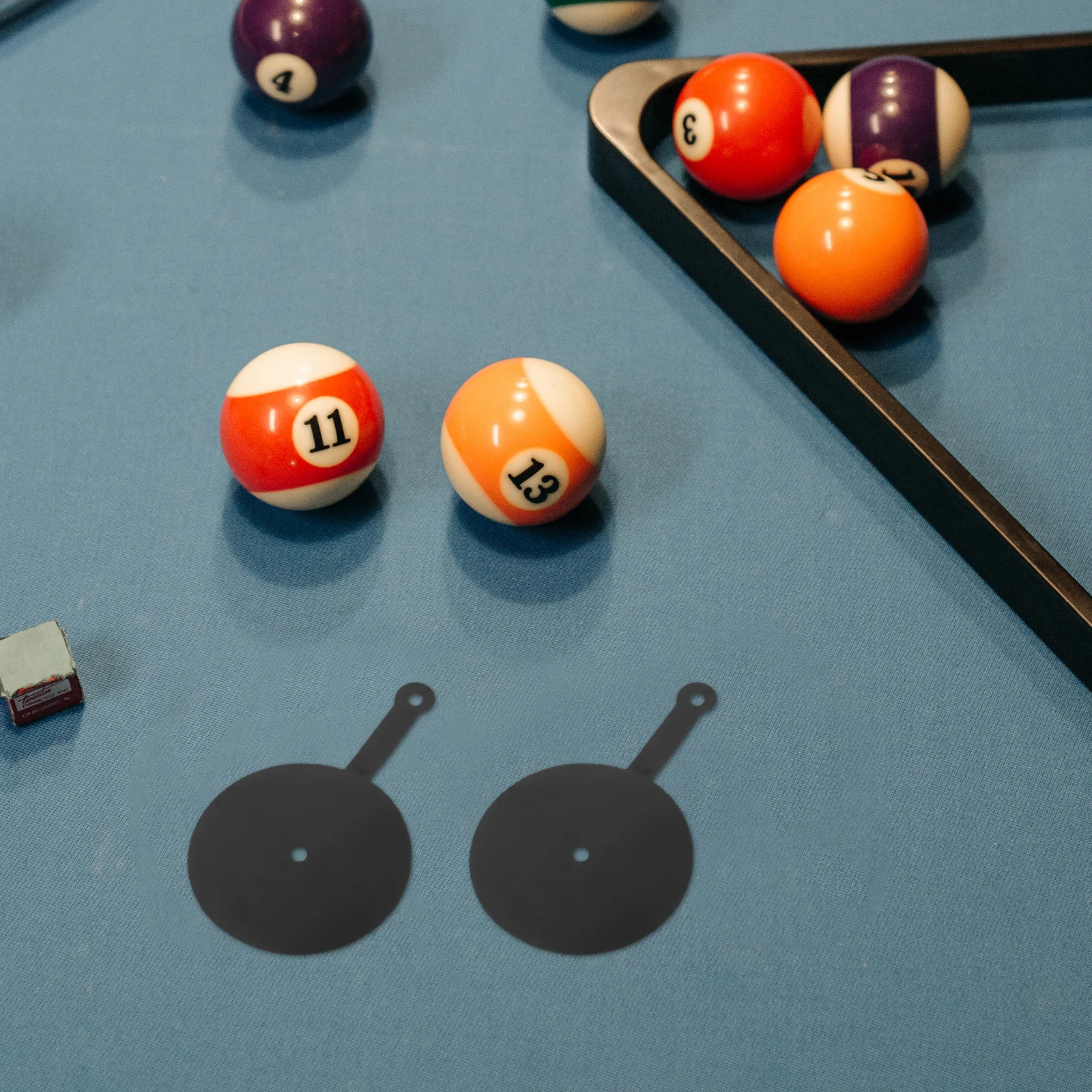 

2pcs Billiards Trainer Pool Table Accessories Resource Dots Paper Locator Film Skill Enhancement Practice Tool