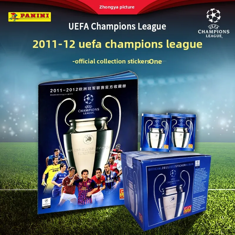 

Panini UEFA Champions League 2011-2012 Official Sticker Collection Cristiano Ronaldo Lionel Messi Holographic Sticker