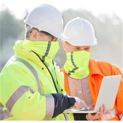 Hi Vis reflektierende Sicherheit Gesicht Kleidung-Hals Gamaschen Bandanas Schal Gamaschen Gesichts maske multifunktion ale Kopf bedeckung