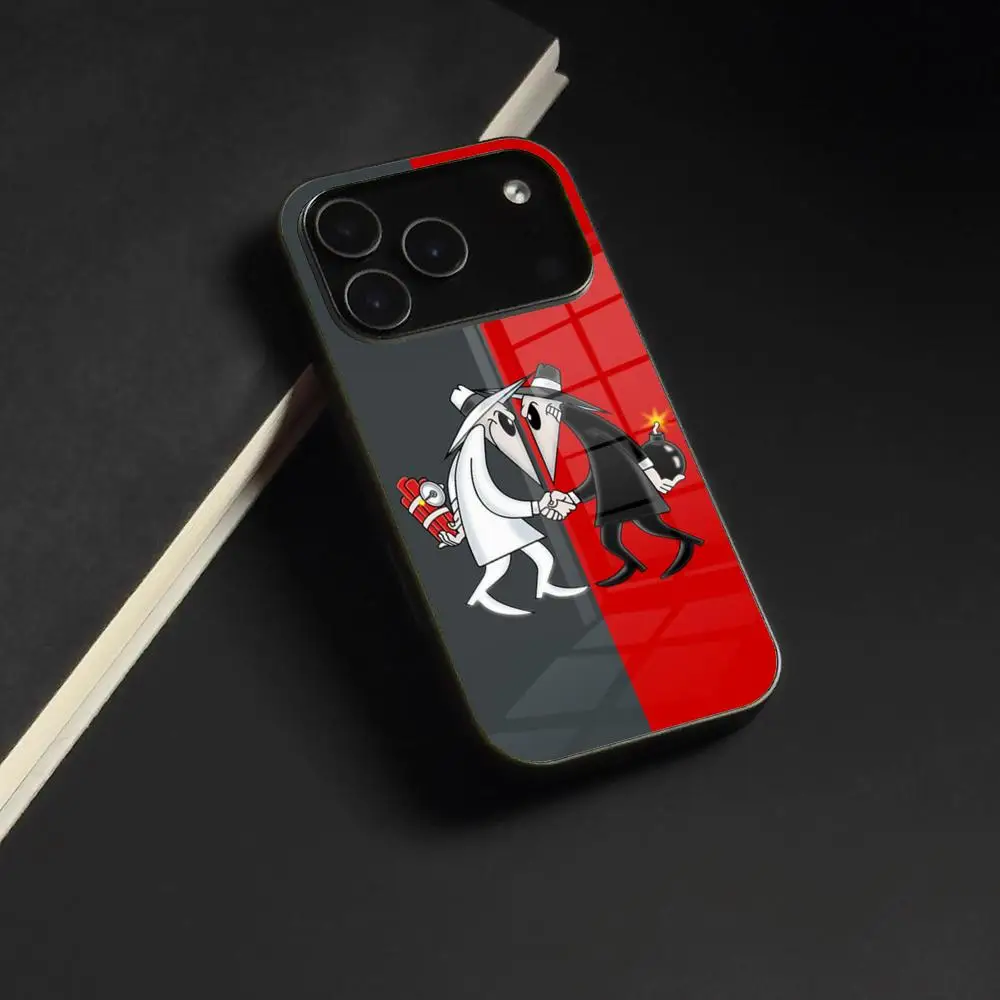 Шпион против. Чехол для телефона Spy для Iphone 17 Air 16 15 14 12 11 13 Pro Max Mini X Xr Xs Se Puls стеклянный чехол