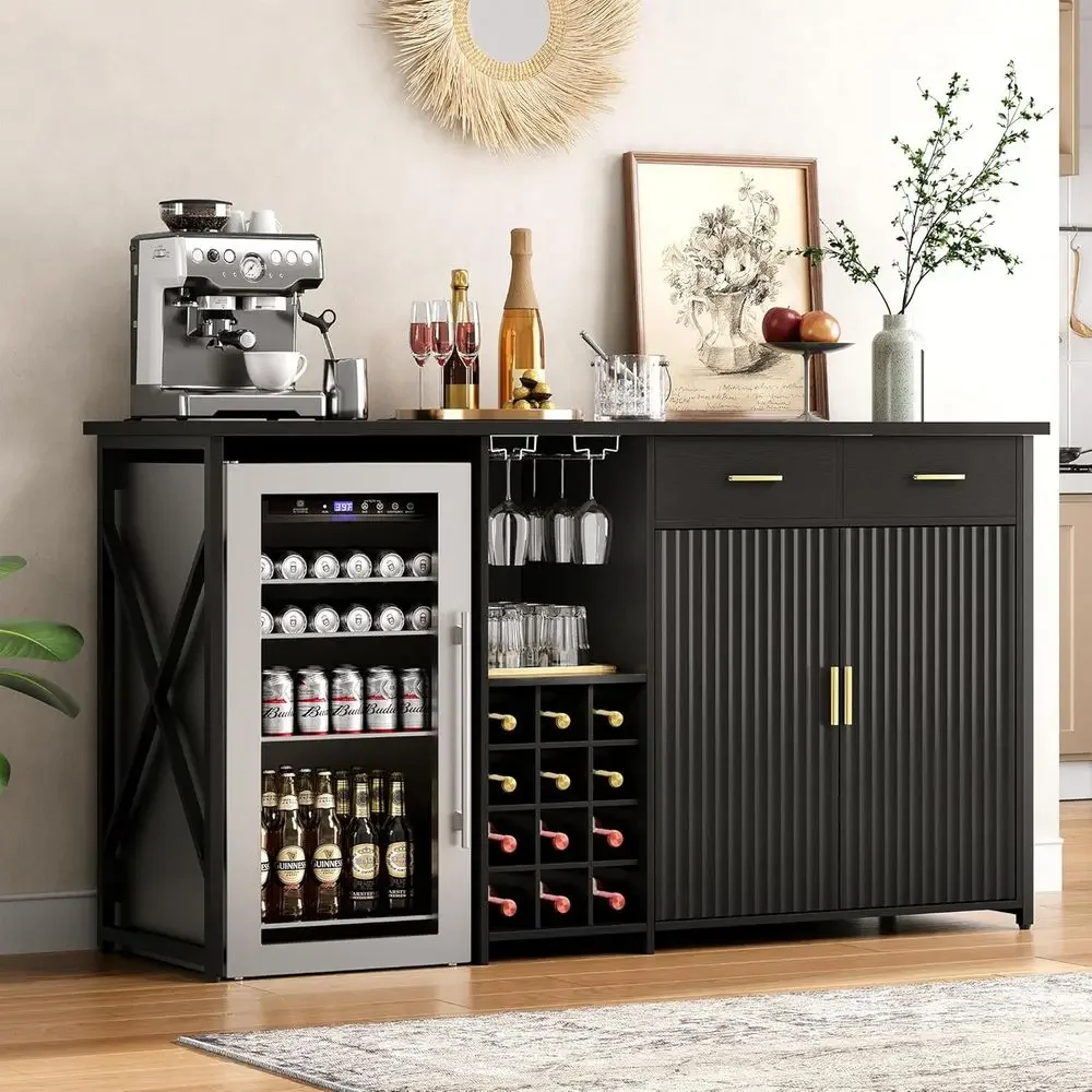 

Special OfferMini Ridge Cabinet With Storage,69.01" Coee Bar Cabinet With Ridge Space,Wine Ridge Cabinet With Outlet,Wine Rack &