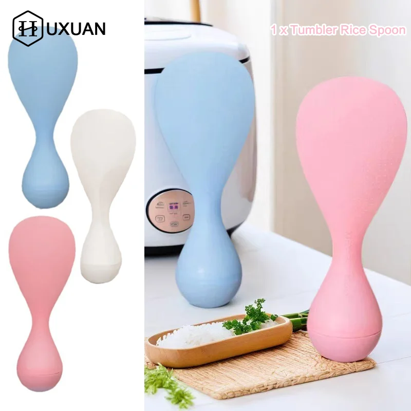 

Tumbler Non-stick Rice Rice Spoon High Temperature Resistant ABS Household Vertical Non-injury Pot Rice Spoon Easy to Clean