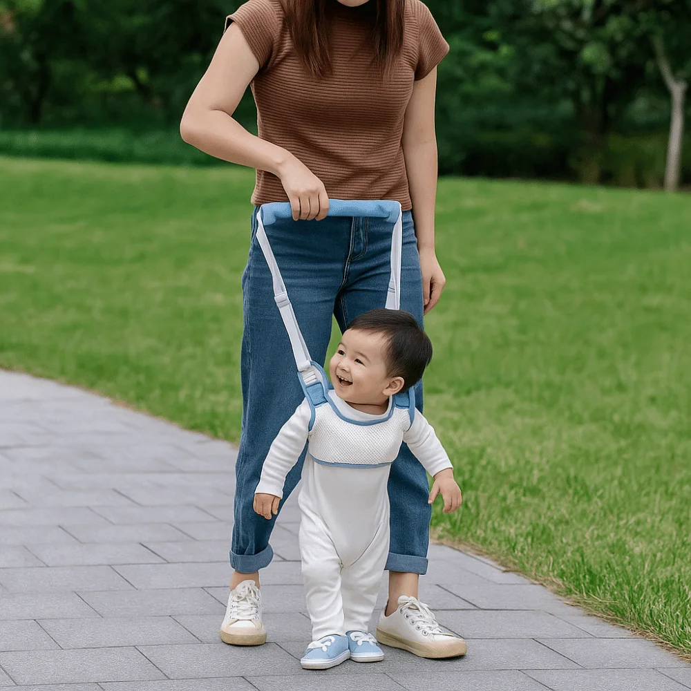

Safety Infant Walker Harness Breathable Handheld Learning Walk Support Assist Trainer Adjustable Non-slip Toddler Assistant Belt