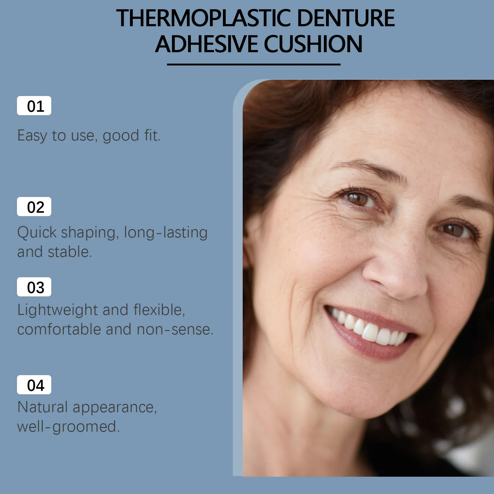 

Soft Silicone Dentures Kit With Thermoplastic Denture Adhesive Cream Cover Tooth Missing Broken Filling Gap False Teeth Full Set