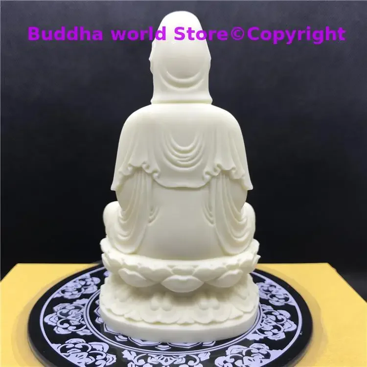 GOOD buddha Southeast Asia home Store CAR SAFE GOOD LUCK Talisman Guanyin Avalokitesvara Buddha FENG SHUI carving art Christmas