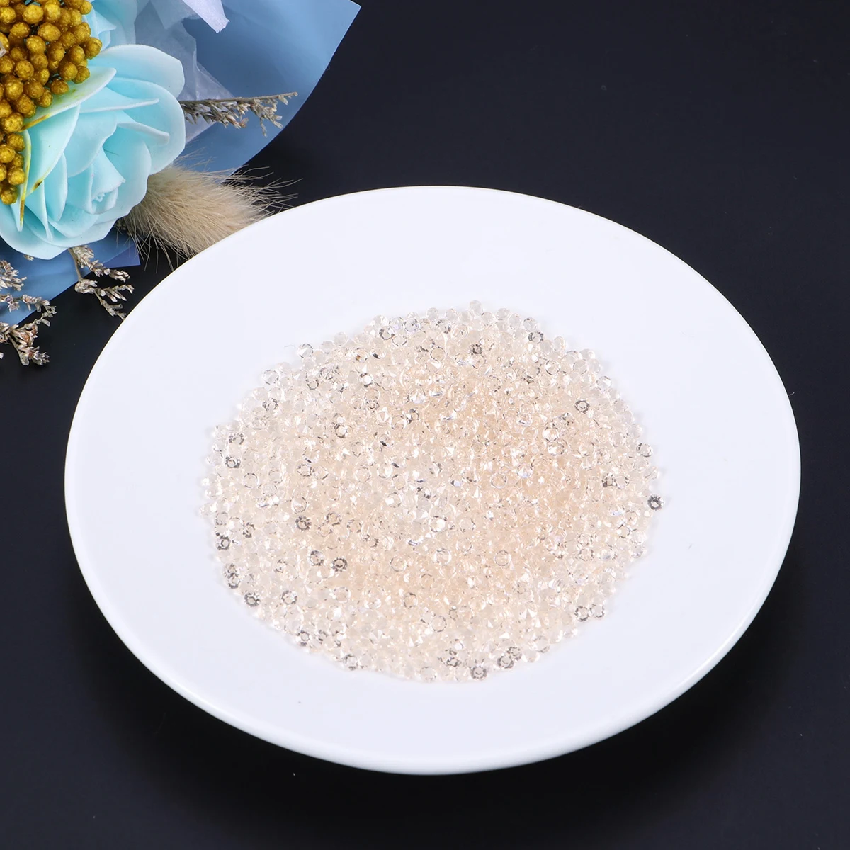 

1000pcs Acrylic Drilling Crystal Clear Rhinestones Blue Big Fake Diamond Vase Decoration Craft Diy Wedding Party Accessories