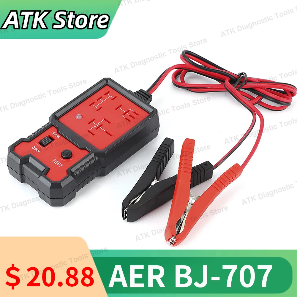 Automotive Relay Tester Battery Tester 12V 4-pin ＆ 5-pin Electronic Relay DIY Testing and Diagnostic Tool With indicator Lights