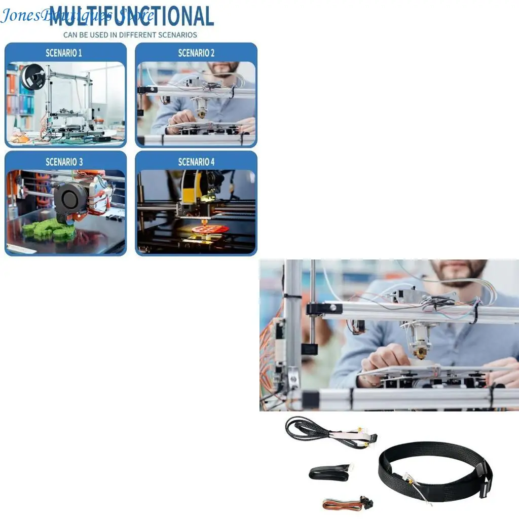 

Complete Cable Set for Ender 3 3D Printers Including Essential Connection Cable High Performances and Longevities W8KE