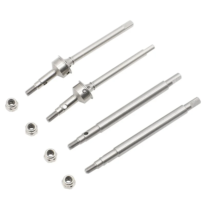 Stainless Steel Front and Rear Drive Shaft CVD Driveshaft for Traxxas TRX4M 1/18 RC Crawler Car Upgrade Parts